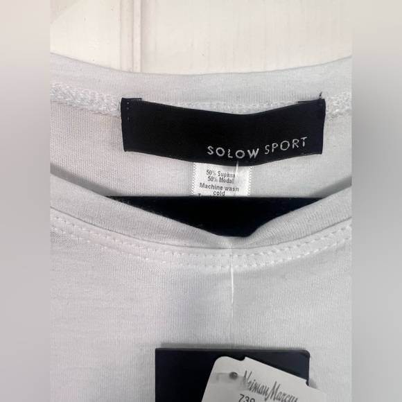 NWT SoLow Sport White Muscle Tank XS $79 - Picture 2 of 3